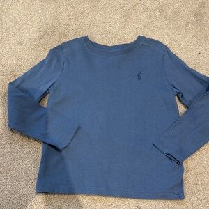 Polo by Ralph Lauren Boys' Blue Long-Sleeve Crew Tee